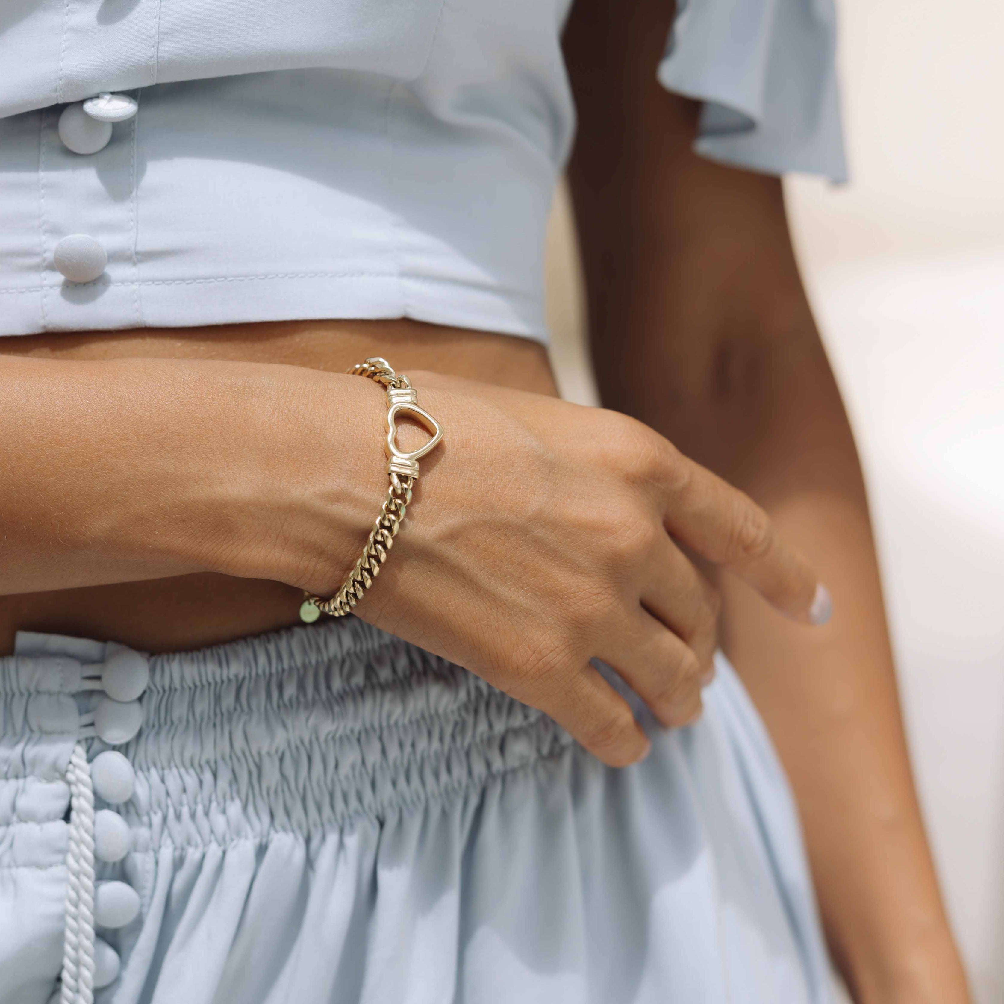 Ruby Heart Bracelet