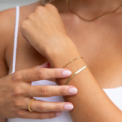 Herringbone Gold Bracelet