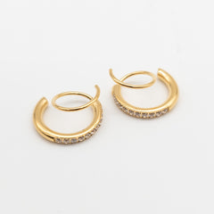 Ivy Swirl Gold Earrings