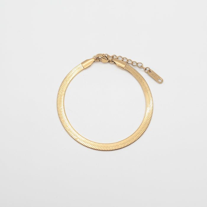 Herringbone Gold Bracelet