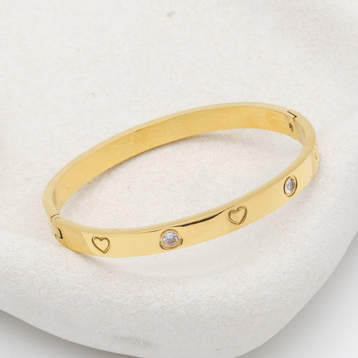 Amour Gold Bangle