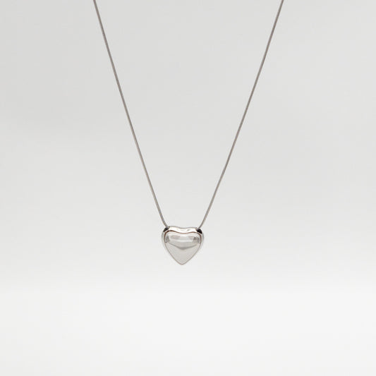 Freya Heart Silver Necklace