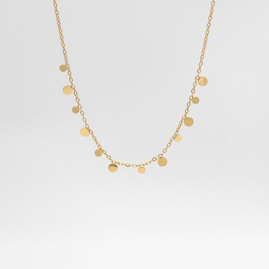 Disc Gold Necklace