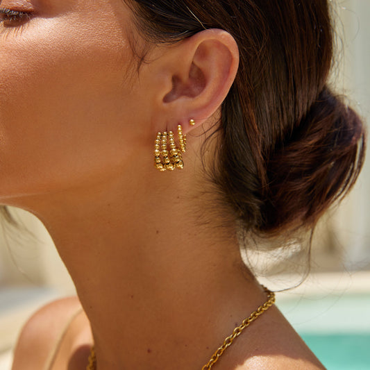 Selena Gold Hoops