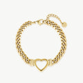 Ruby Heart Bracelet
