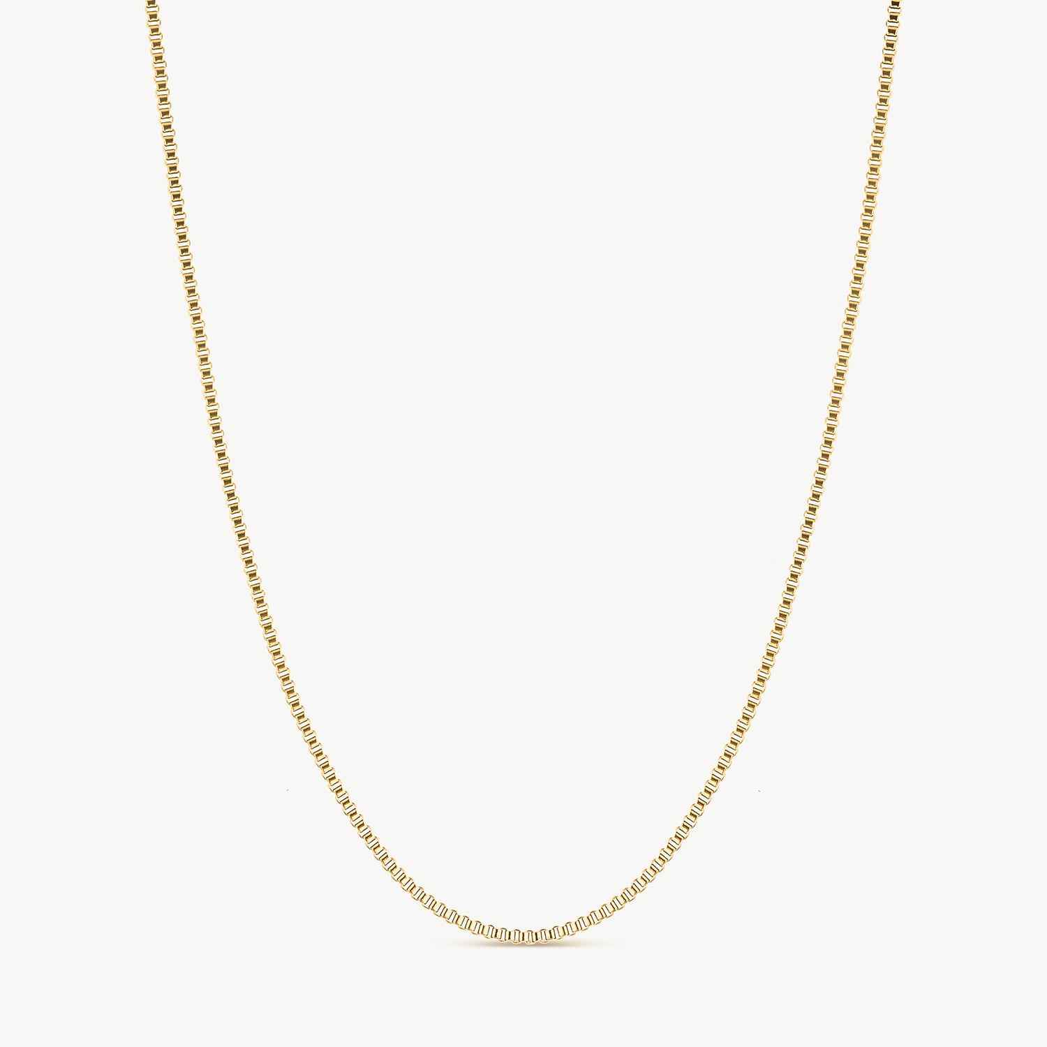 Box Chain Gold Necklace