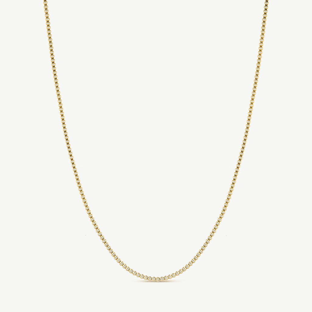 Box Chain Gold Necklace