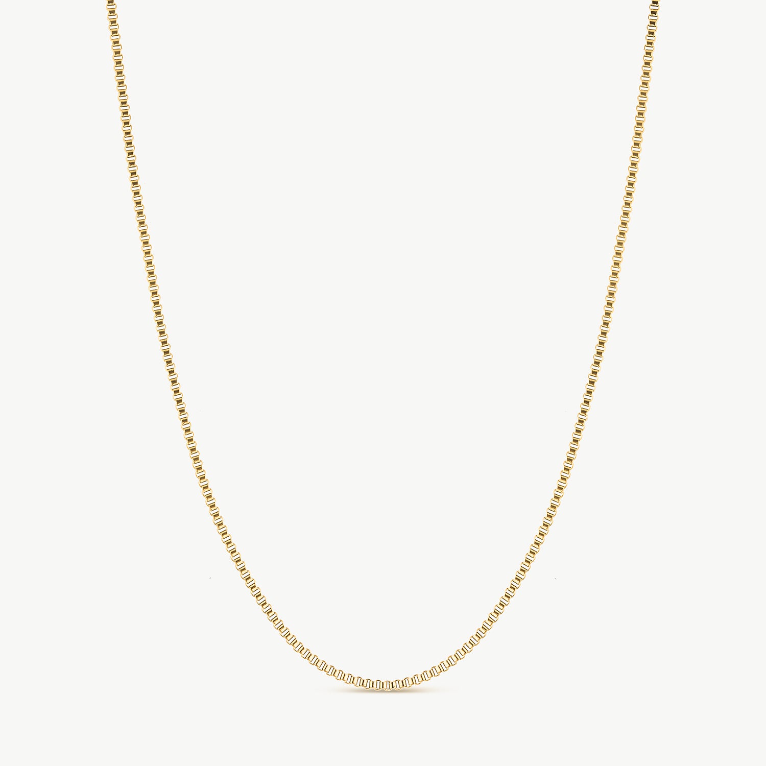 Box Chain Gold Necklace