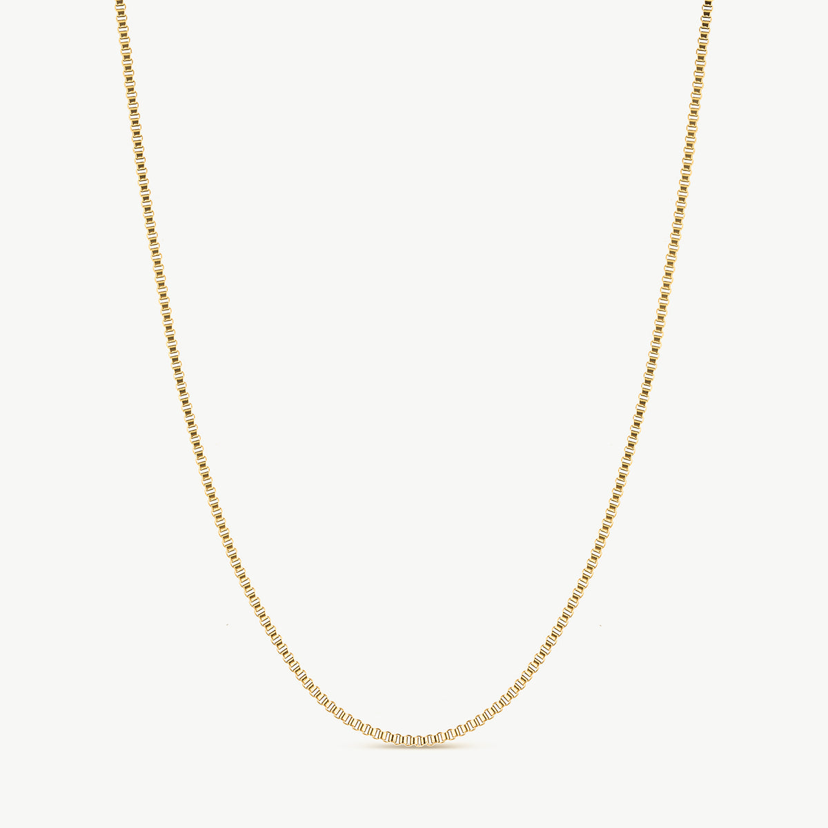 Box Chain Gold Necklace