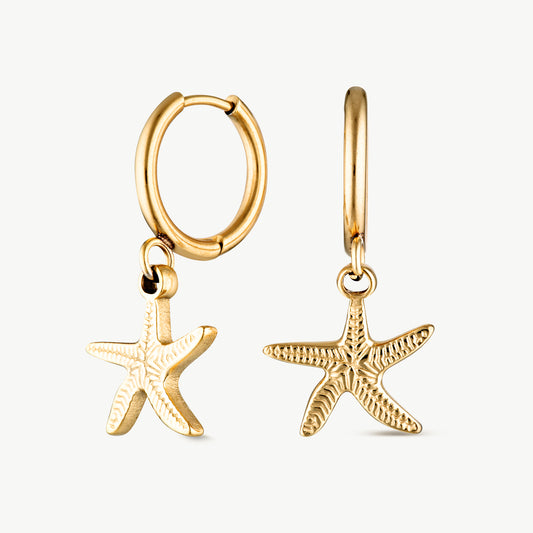 Starfish Gold Earrings