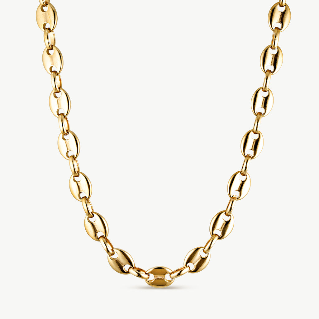 Coffee Bean Gold Necklace
