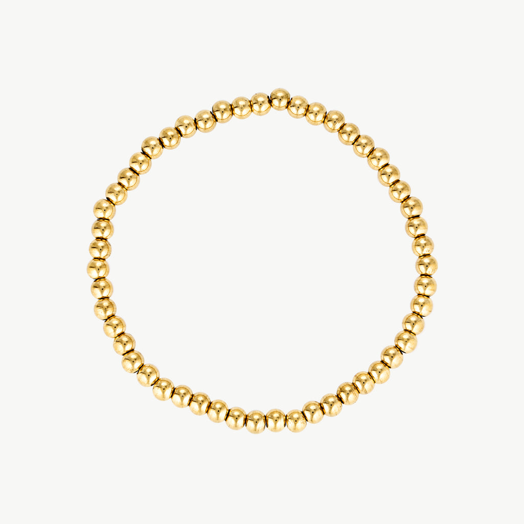 Beaded Gold Bracelet
