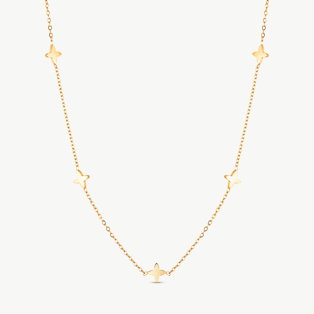 Clover Charm Gold Necklace