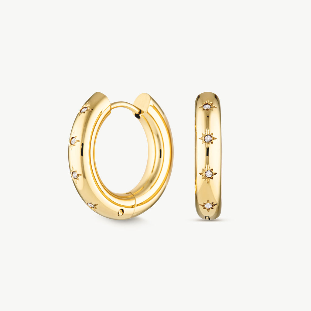 Celestial Gold Hoops