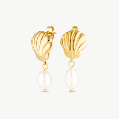 Shell Pearl Earrings