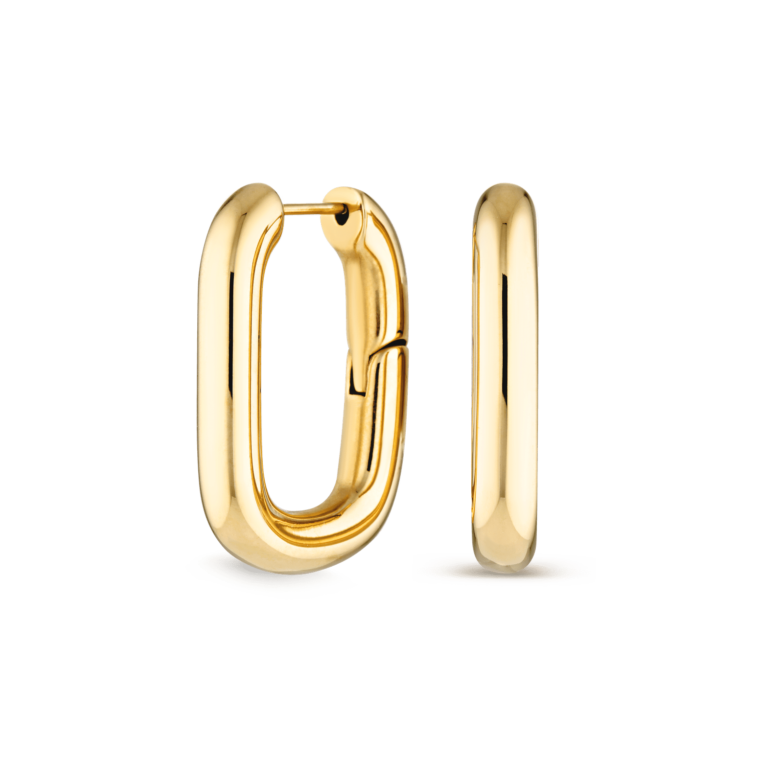 Oval Gold Hoops
