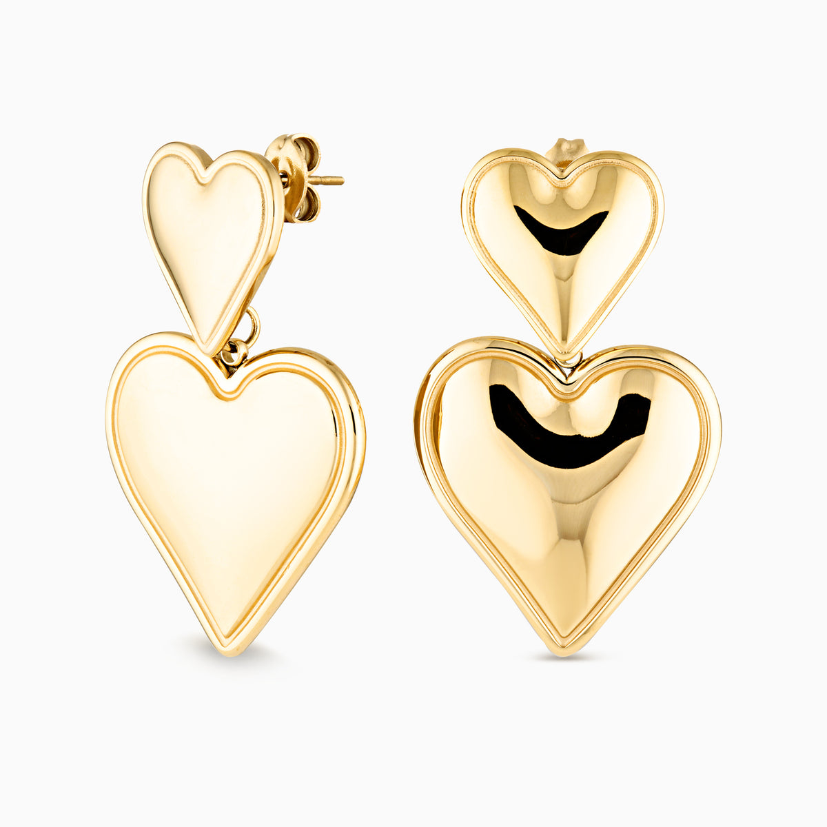 Double Heart Earrings