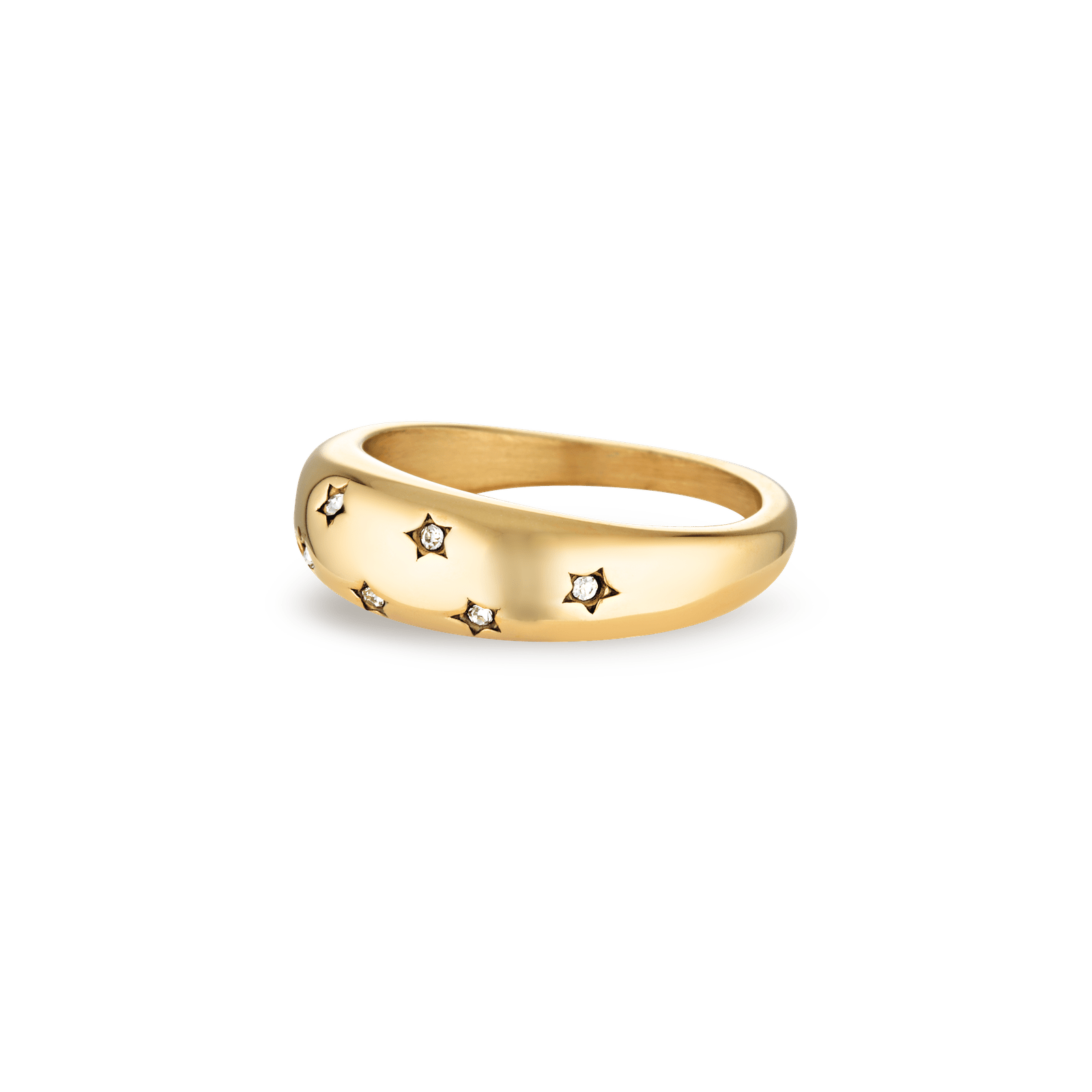 Star Dome Gold Ring