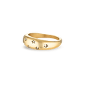 Star Dome Gold Ring