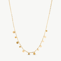 Disc Gold Necklace