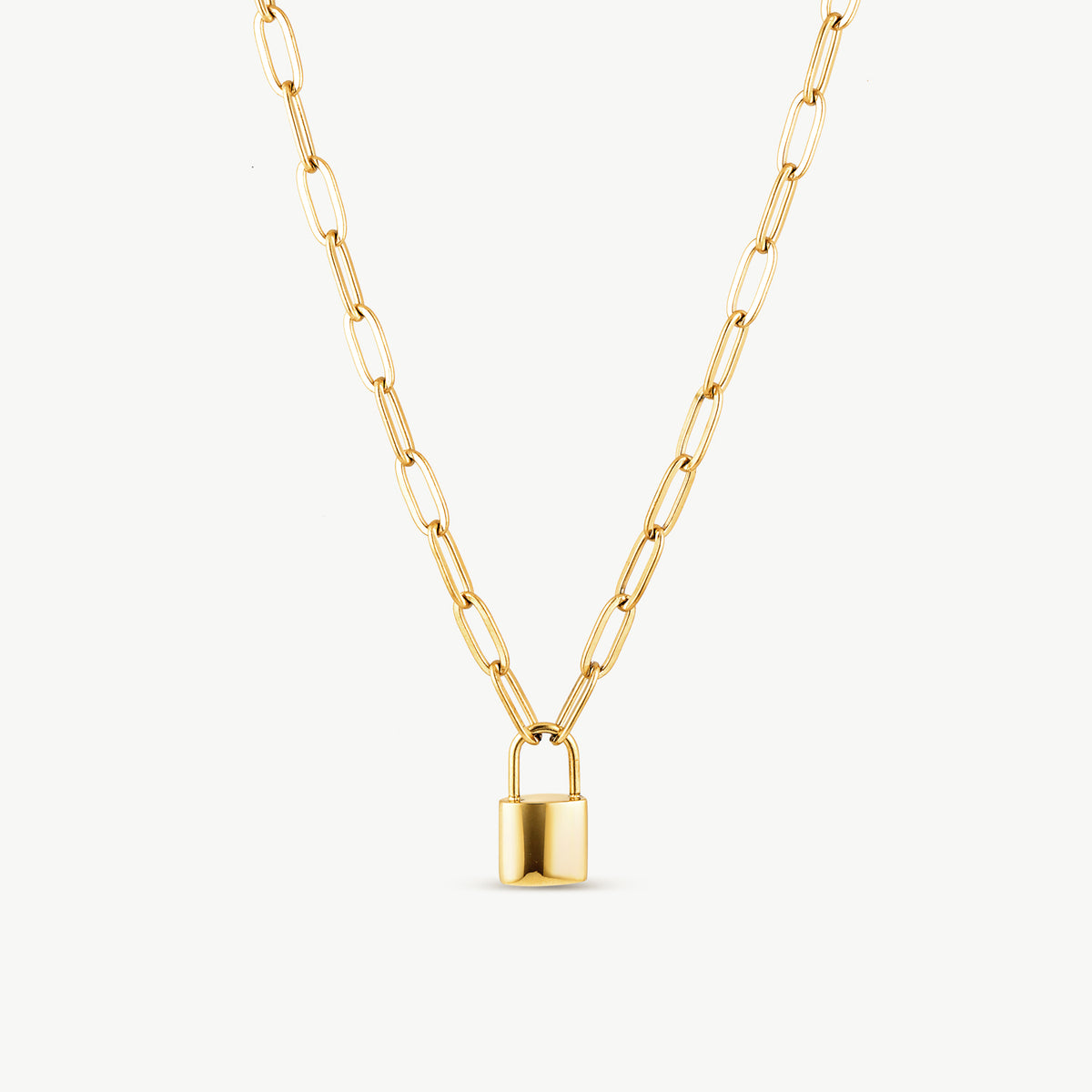 Lock Gold Necklace