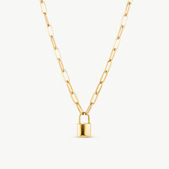 Lock Gold Necklace