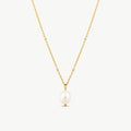 Single Pearl Gold Necklace