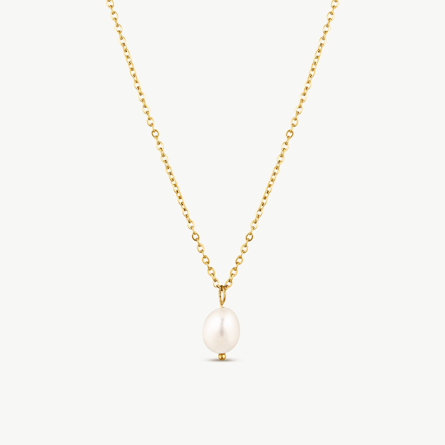 Single Pearl Gold Necklace