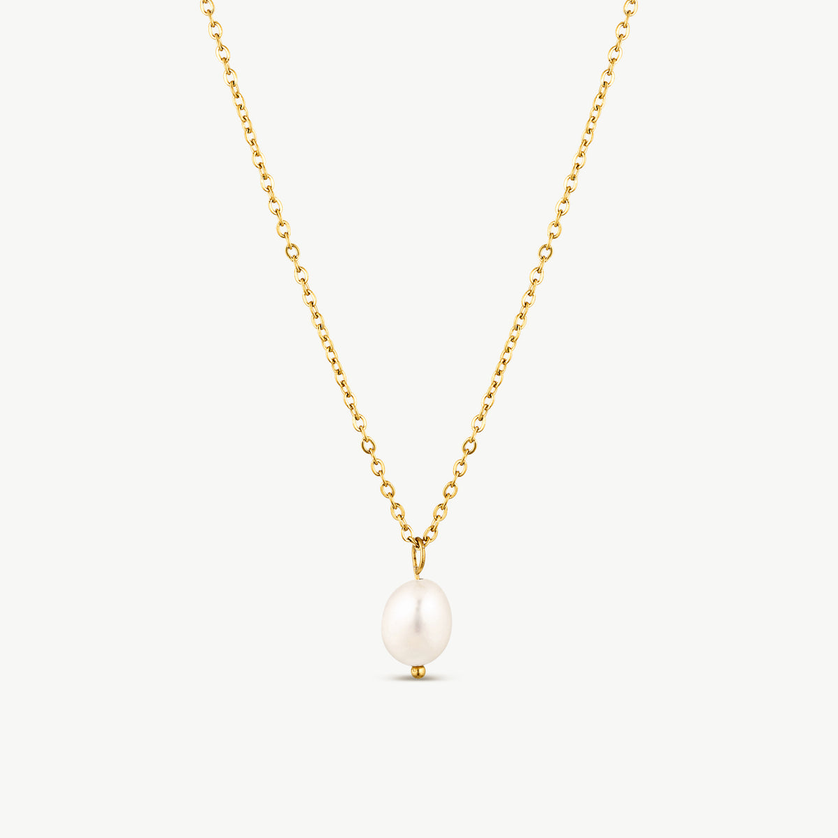 Single Pearl Gold Necklace