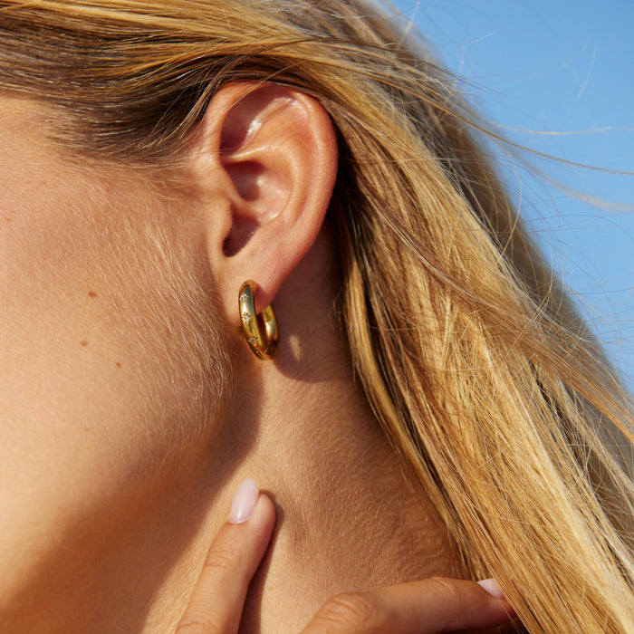 Celestial Gold Hoops