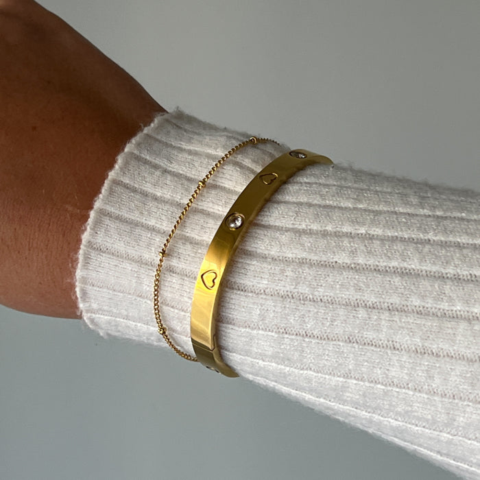 Amour Gold Bangle