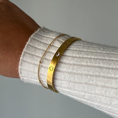 Amour Gold Bangle