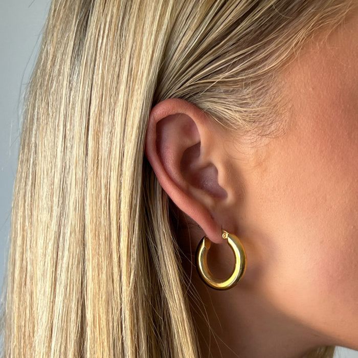 Jade Gold Hoops